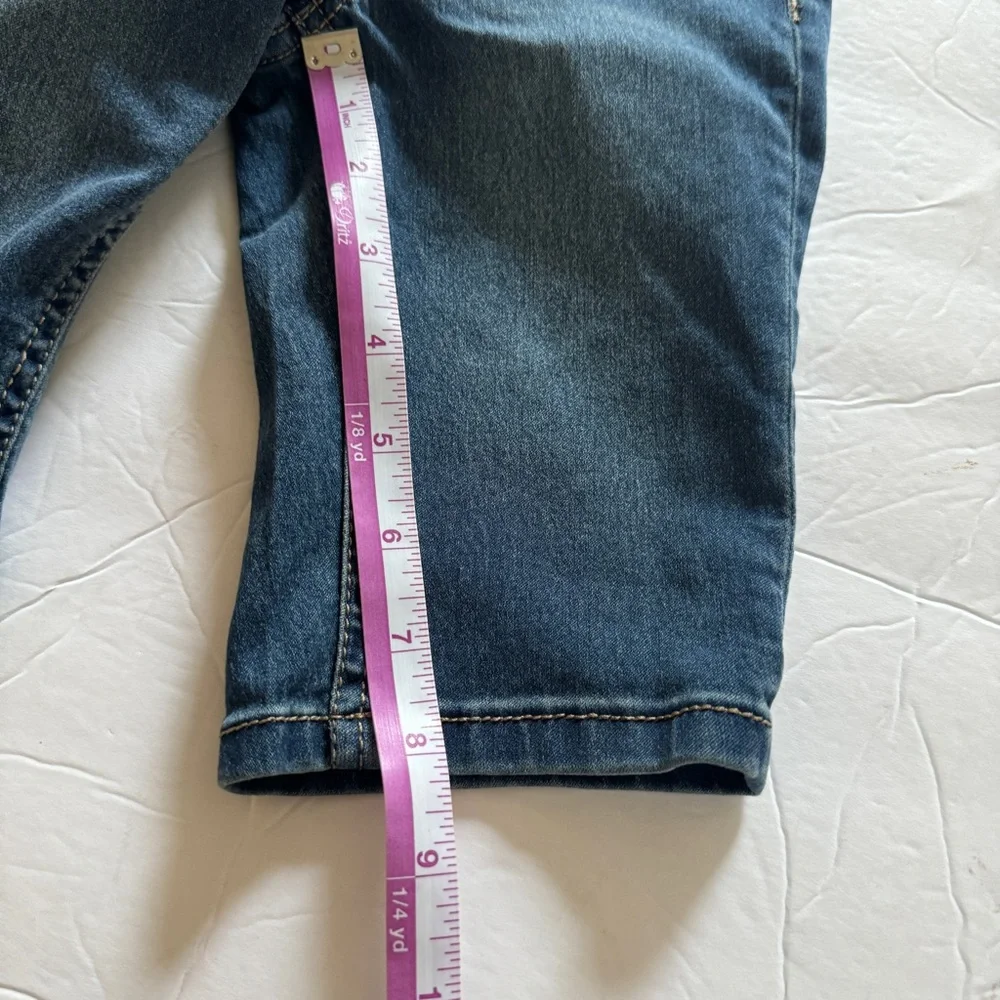 Vigoss Shorts Girls XS‎ Blue Denim The Thompson Bermuda Glitter Elastic Waist
